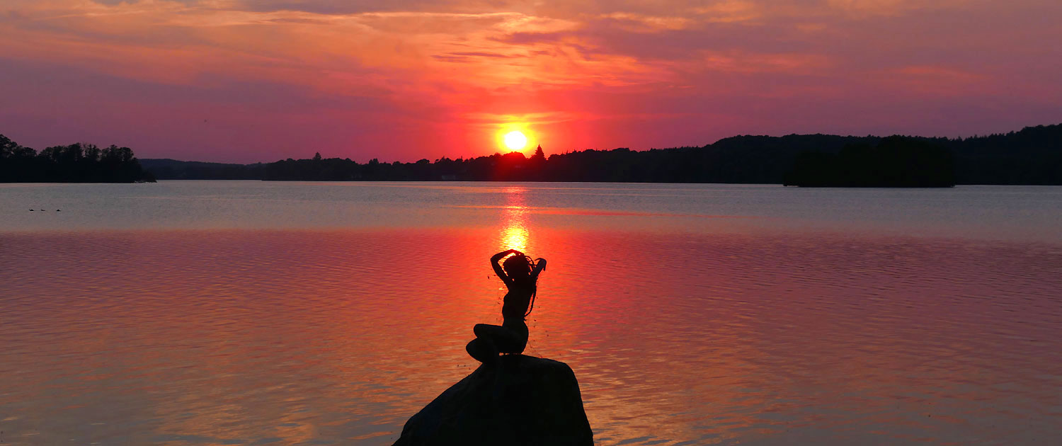 Hotel-Diekseequell Malente Sonnenuntergang am Dieksee