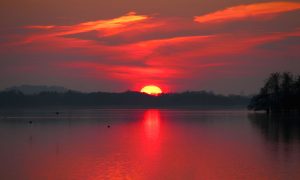 Hotel Diekseequell Bad Malente Sonnenuntergang Dieksee