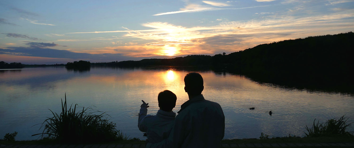 Sonnenuntergang am Dieksee